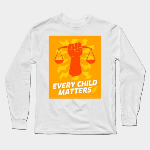 Orange Shirt Day Every Child Matters Long Sleeve T-Shirt by badrhijri